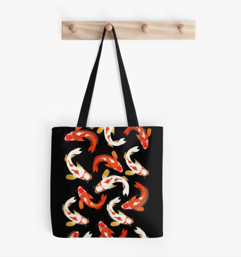 Koi fish bag Shopping Bag Eco-friendly tote bag